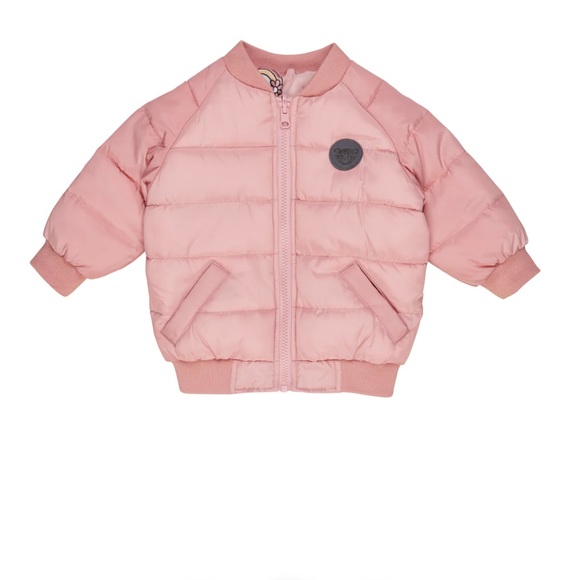 Huxbaby Daisy Rainbow Reversible Bomber size 2T - Picture 2 of 8